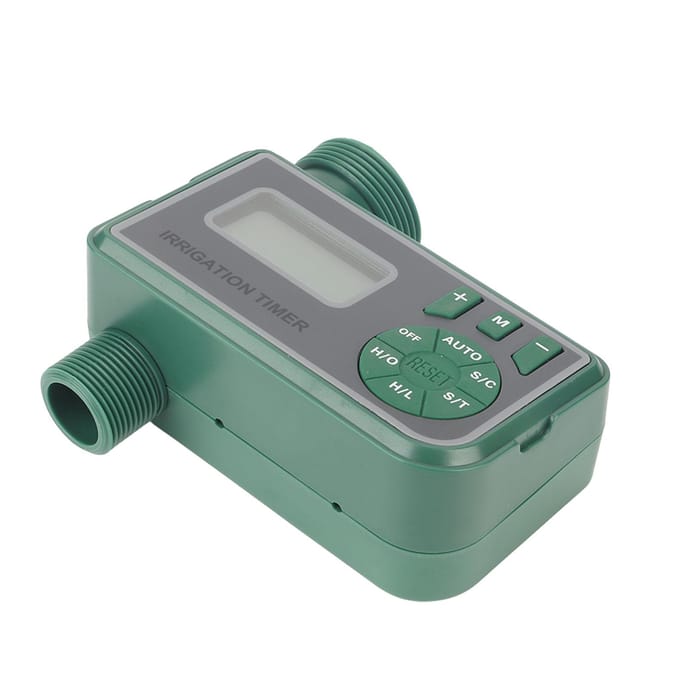 Sproeier Timer Groen Lekdicht G3/4 Buitendraad Wateruitlaat Besproeiingscontroller voor Tuin gray