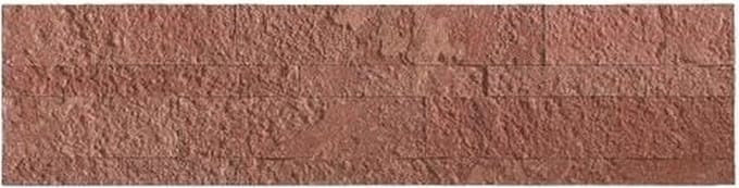 Zelfklevende Steenstrip - Natuursteen - Rood - Reliëf - 60x15cm