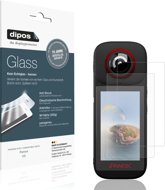 dipos – 2x Matte Pantserfolie geschikt voor Panox V3 | 9H Screenprotector
