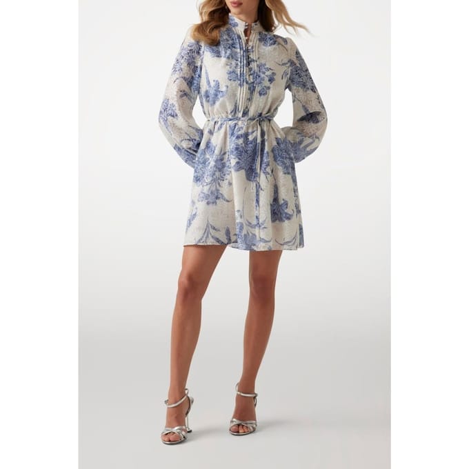 GUESS  Eco Adèlaide Ls Flare Dr Dreaming Lilies Prin Größe: S | Blusenkleider Outlet | Damen
