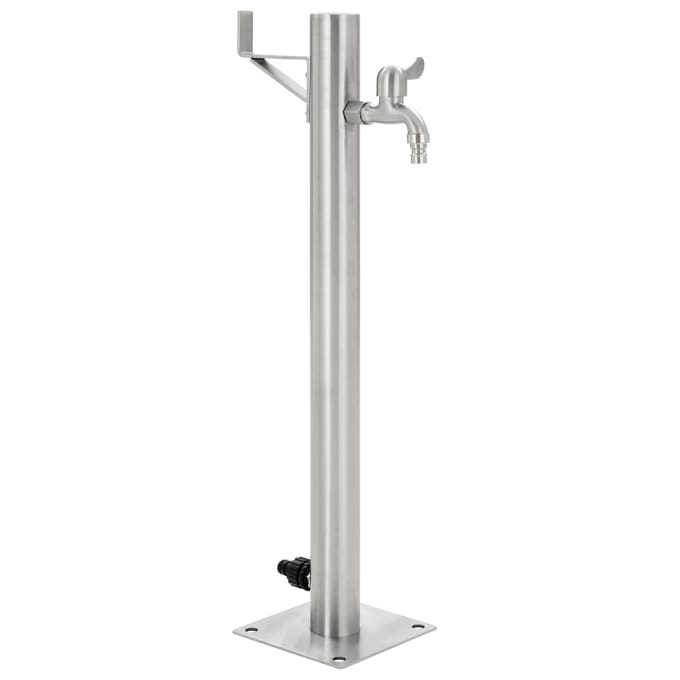 vidaXL - Tuinwaterkolom - rond - 65 - cm - roestvrij - staal