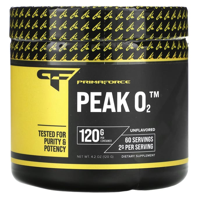 Primaforce, Peak O2, sans arôme, 4,2 oz (120g)