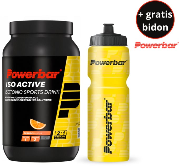 Powerbar sportdrank | IsoActive | GRATIS Powerbar bidon | Orange | 1320 gram - 20 liter