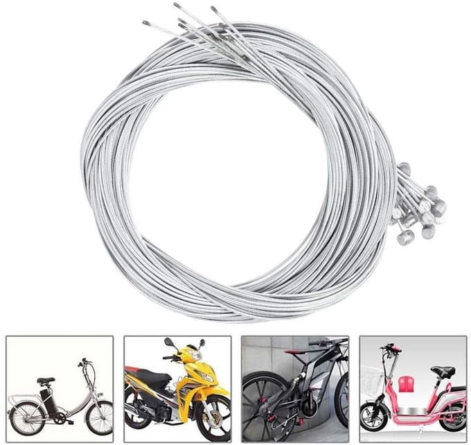 Universele Remkabel Set - Fietsremkabel - Fietsonderhoud - 18 Eindhulzen - 175m - Zilver