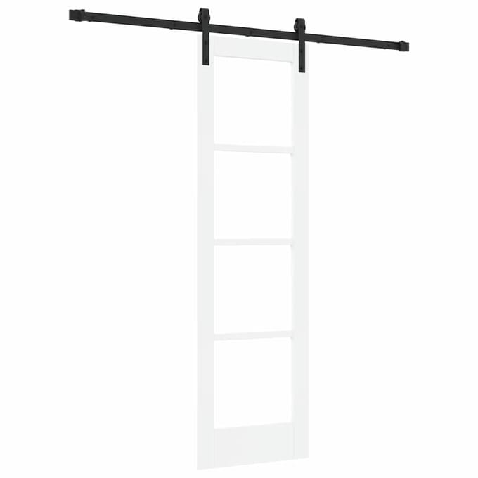 vidaXL - Schuifdeur - ORKDAL - Wit - en - Zwart - 61 - x - 198,5 - cm