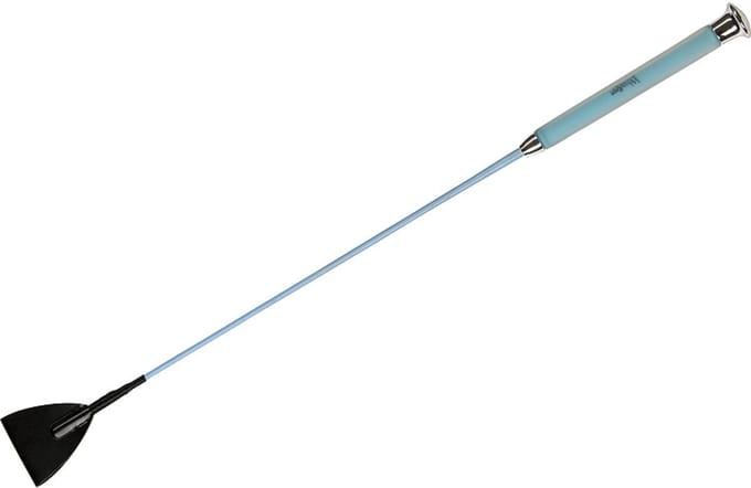 HB springzweep gel handvat - lichtblauw - 65cm