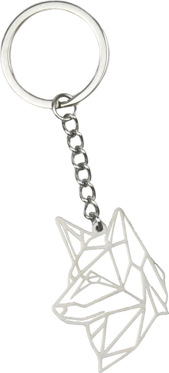 Sleutelhanger Geometrisch Metalen Sleutelhanger Patroon Sleutelhanger - Hond