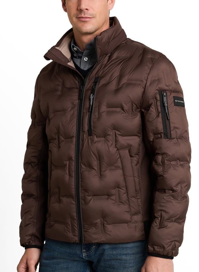 Tom Tailor - Tussendoor jas - Mannen - 2XL-56 - Bruin - Polyester - 1050931