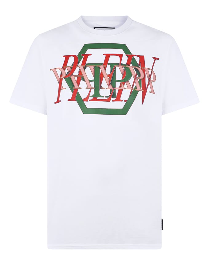 Round Neck T-Shirt Logo Hexagon