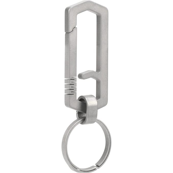 Titanium Legering Sleutelhanger EDC Tailleband Ophanggesp Sleutelring Buiten Bergbeklimming Haak gray