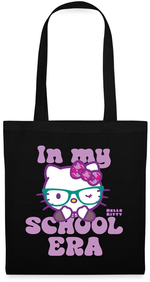 Hello Kitty Met Bril In My School Era Tas Van Stof Schoudertas