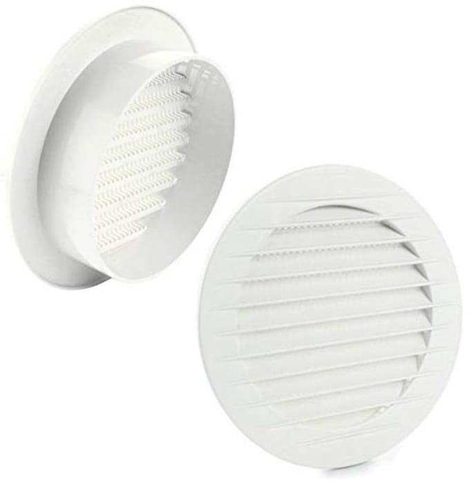Ventilatierooster met Insectenbescherming - Diverse Kleuren en Maten