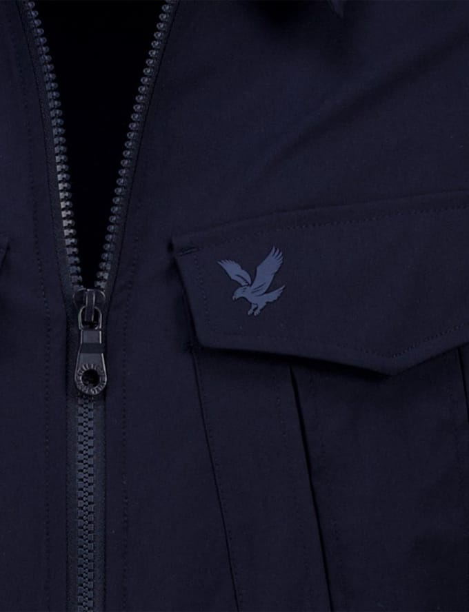 Lyle & Scott Nylon pocket overshirt - dark navy