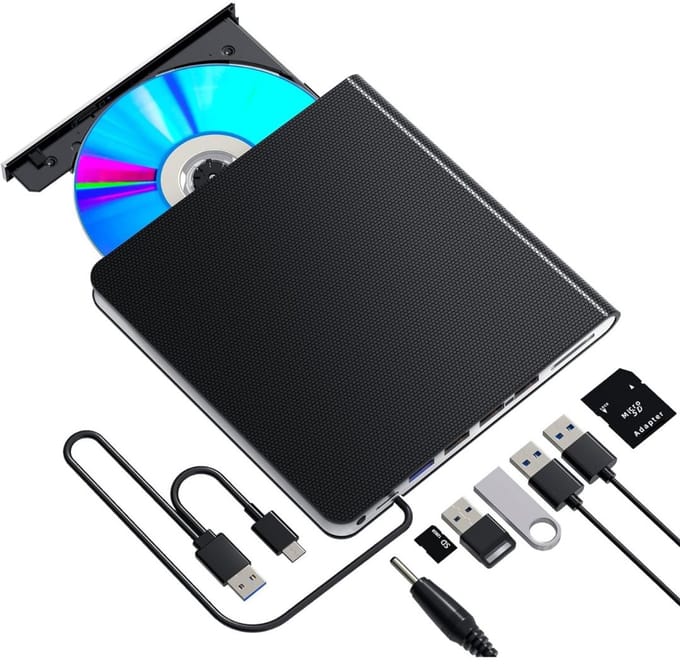 DVD Speler met HDMI - Blu Ray Spelers - Externe DVVD Speler - Zwart