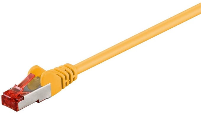Goobay CAT 6 Patch Cable, S/FTP (PiMF), yellow 1 m