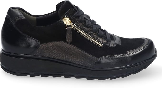 Durea 6263 Sneaker Zwart/Antraciet K