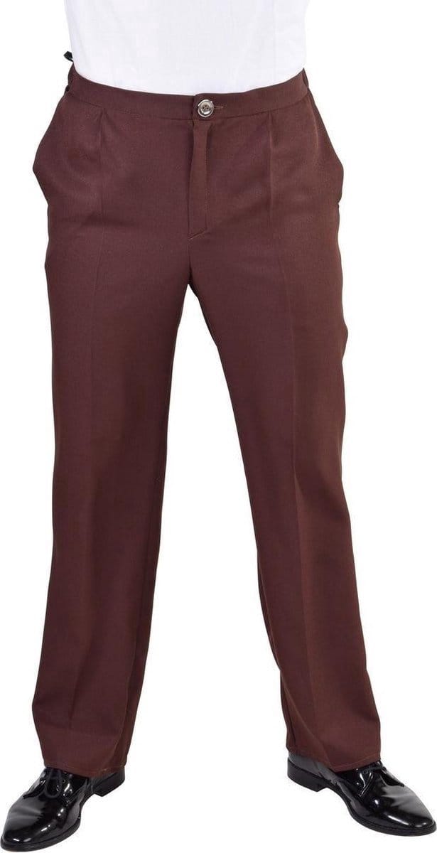 Magic Design Broek Jaren Tachtig Polyester Bruin Maat S