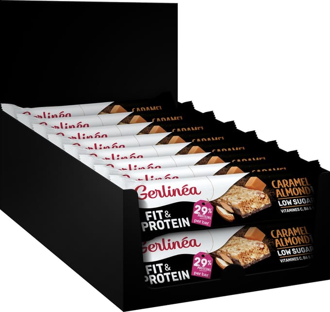 Gerlinea Fit & Protein - Single Bar - Karamel Amandel - 16x45g