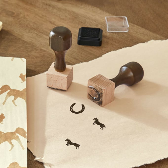 LOBERON Stempel set van 2 Windermay bruin