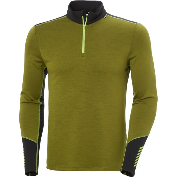 Helly Hansen Lifa Merino Midweight 1/2-rits, heren, groen
