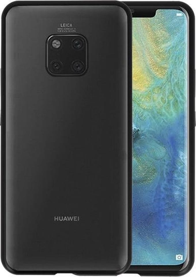 Magnetic Back Cover voor Huawei Mate 20 Pro Zwart - Transparant