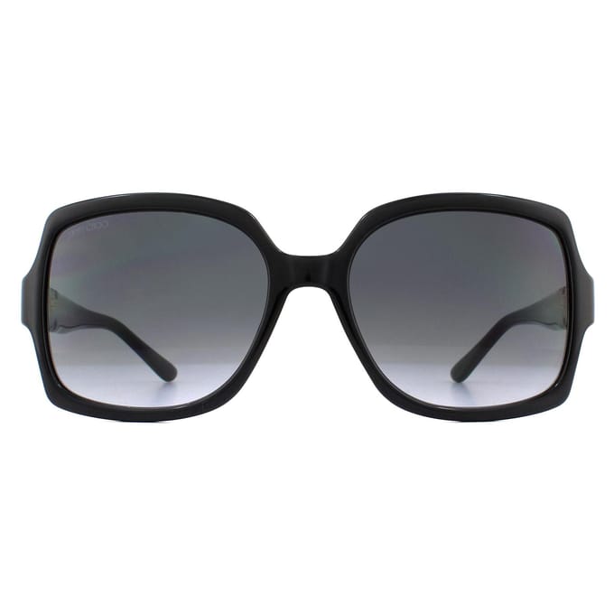 Jimmy Choo Square Dames Black Dark Gray Gracient zonnebril