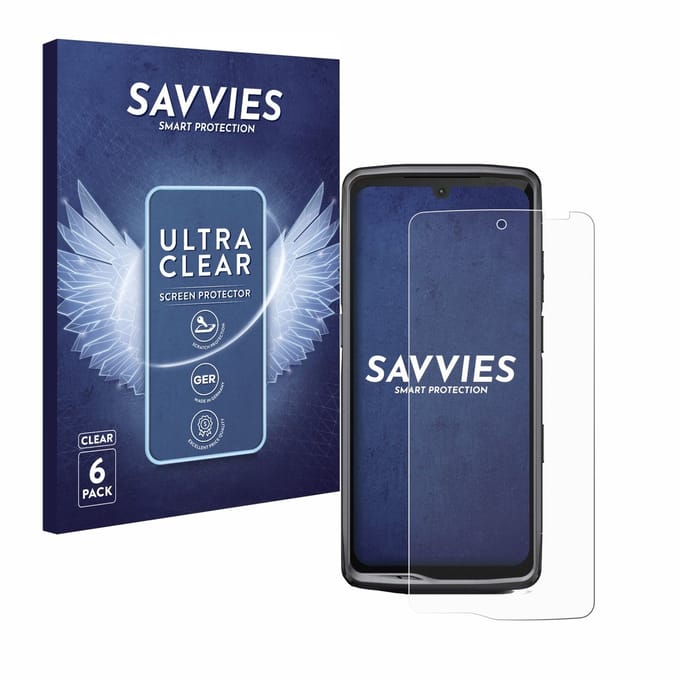 Savvies - Screenprotector voor Crosscall Stellar M6E - Folie Beschermfolie transparant 6 Stuks