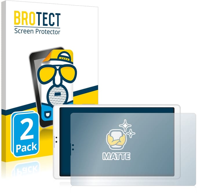 BROTECT - Screenprotector voor Samsung Galaxy Tab A7 Lite LTE 2021 (Landschapsmodus) - Folie Beschermfolie matte 2 Stuks