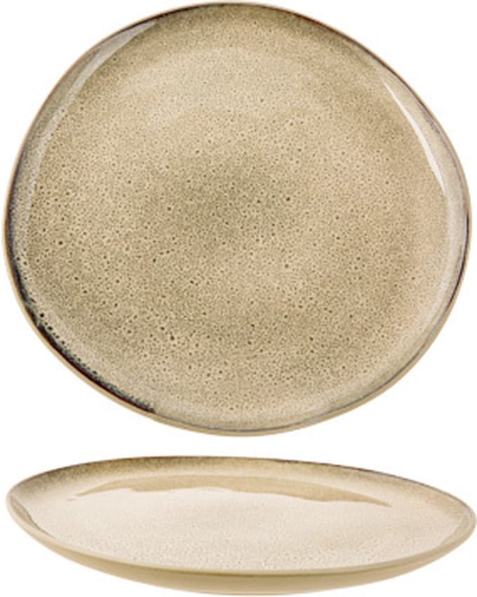 Oona-Sand-Green - Dinerborden - D27xh2cm - Keramiek - (Set van 6)