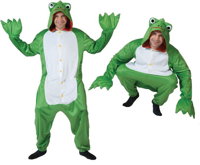 Groen kikkerpak voor carnaval