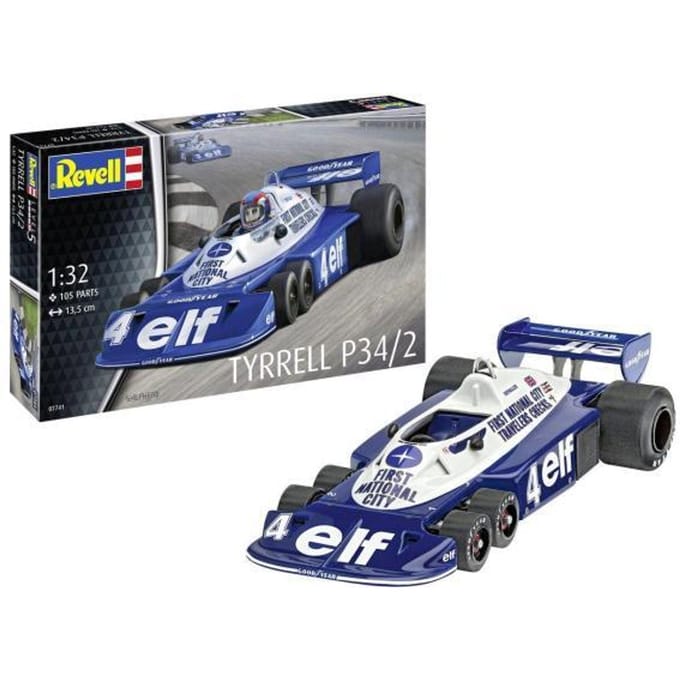 Revell Modelbouwpakket Militaire voertuigen - 07741 Tyrrell P34/2 - 6 wieler - Formule 1 auto Plastic - 1:32 - Modelbouw