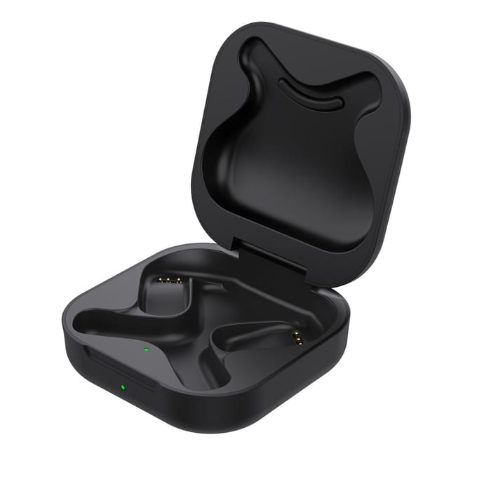 Oplaadcase Vervanging voor   OpenFit T910 Koptelefoon ABS PC USB C Oordopjes   Case met LED-indicator Zwart black