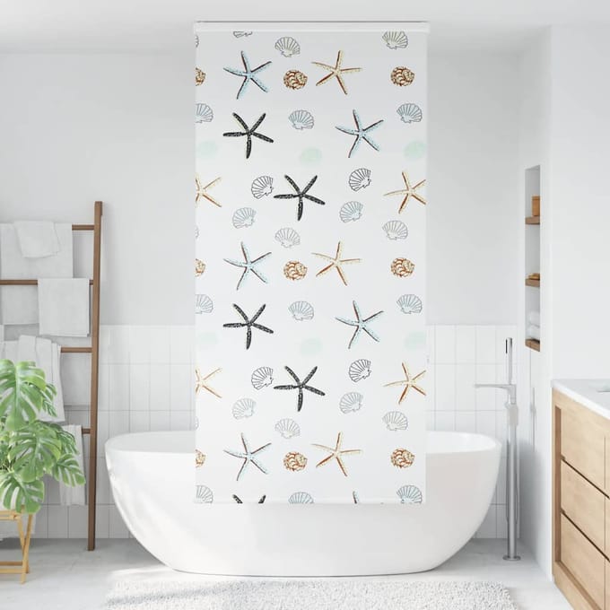 vidaXL - Doucherolgordijn - met - cassette - 110x240 - cm - stofbreedte - 106 - cm