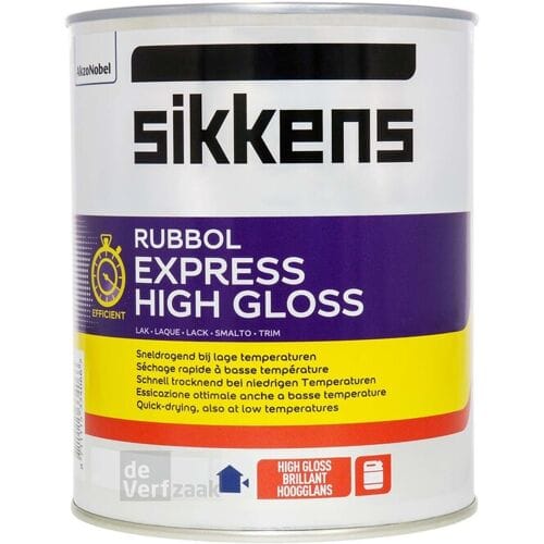 Sikkens Rubbol Express High Gloss - Lakverf - Dekkend - Buiten - Terpentine basis - Hoogglans