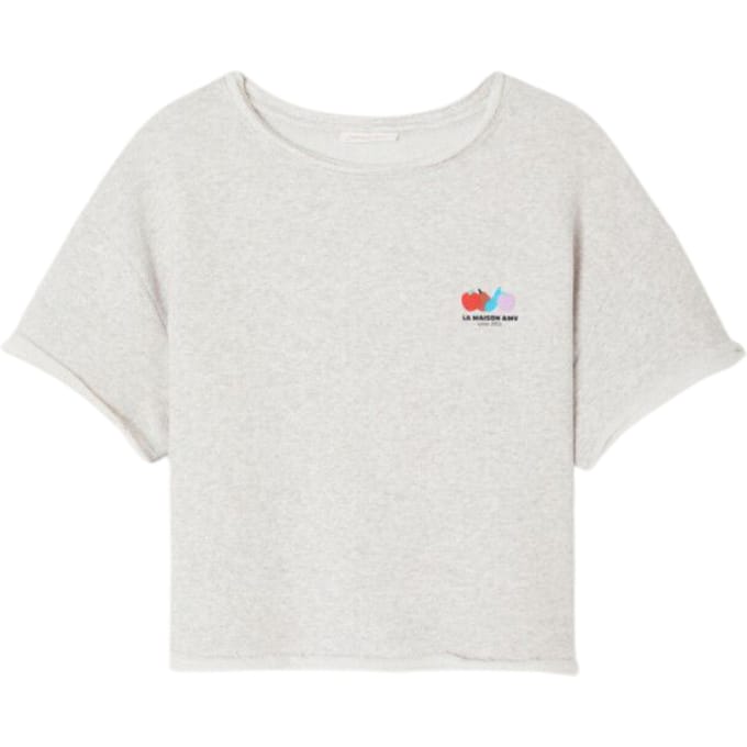 American Vintage Atubay T-shirts Lichtgrijs Atu02ae26