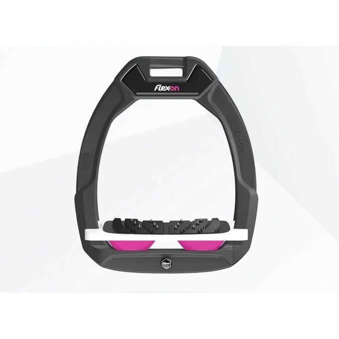 Veiligheidsstijgbeugels Incliné Ultra Grip Anthraciet/Wit/Roze Flex-On Safe-On