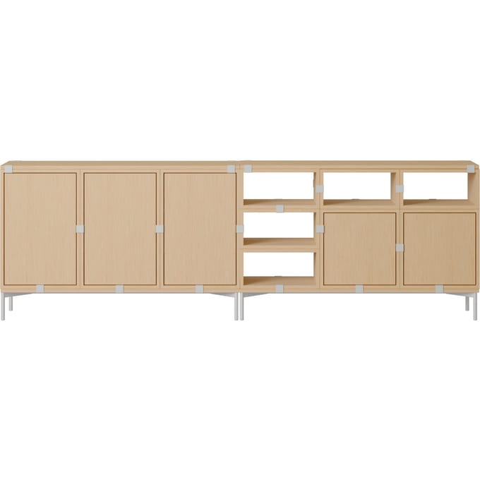Muuto Stacked Storage Sideboard Configuratie 2 - eiken
