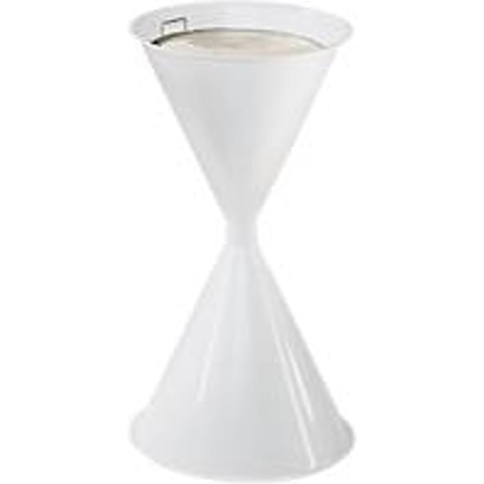 Staande asbak, van stalen, Ø 400 x H 700 mm, 15 liter, wit