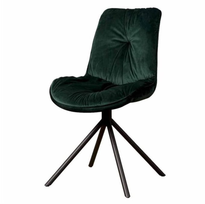 Tower Living Palma Stoel - fabric Bluvel 78 green