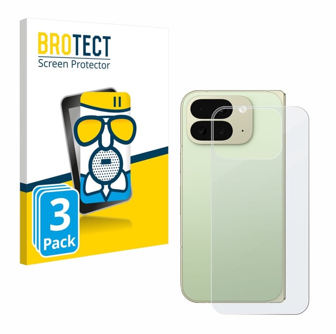 BROTECT - Screenprotector voor Google Pixel 10 Pro Fold (Achterkant) - Folie Beschermfolie Beschermglas matte 3 Stuks