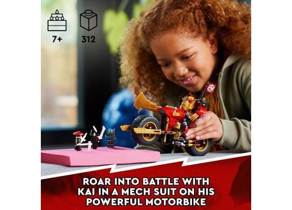 LEGO 71783 NINJAGO Kai’s Mech Rider EVO Set met Mecha Actiefiguur en Kai Poppetje