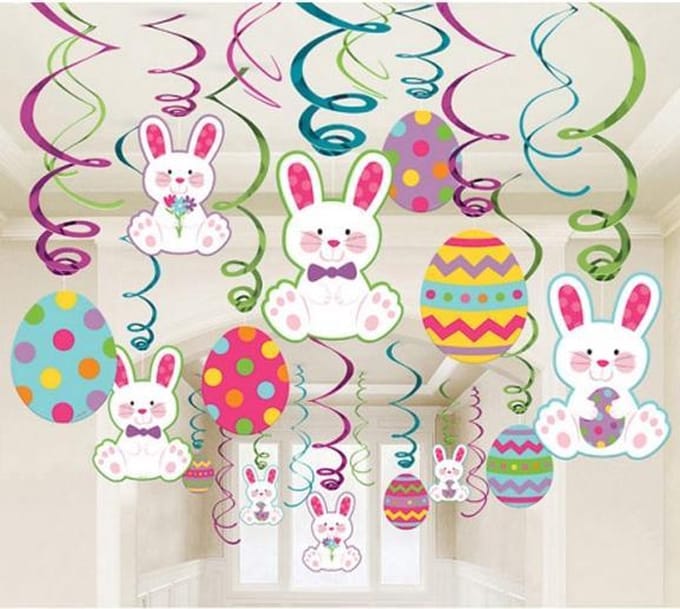 30 Swirl Decorations Easter