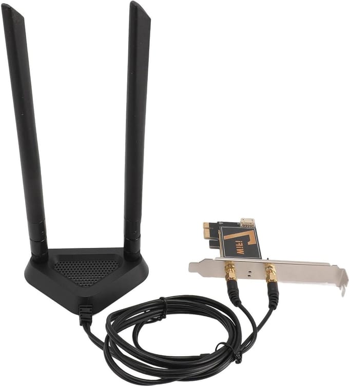 Draadloze WiFi Kaart - Netwerkadapter PCI-E - Snelle Internetverbinding - WiFi7 Technologie - 8DB Antenne - Niet gespecificeerd