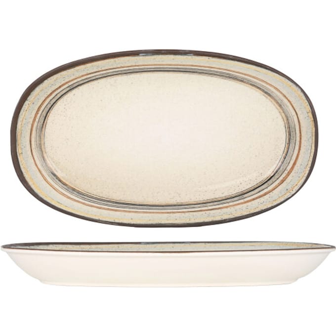 Bonna Serveerschaal - Cortado - Porselein - 34x19 cm - set van 2