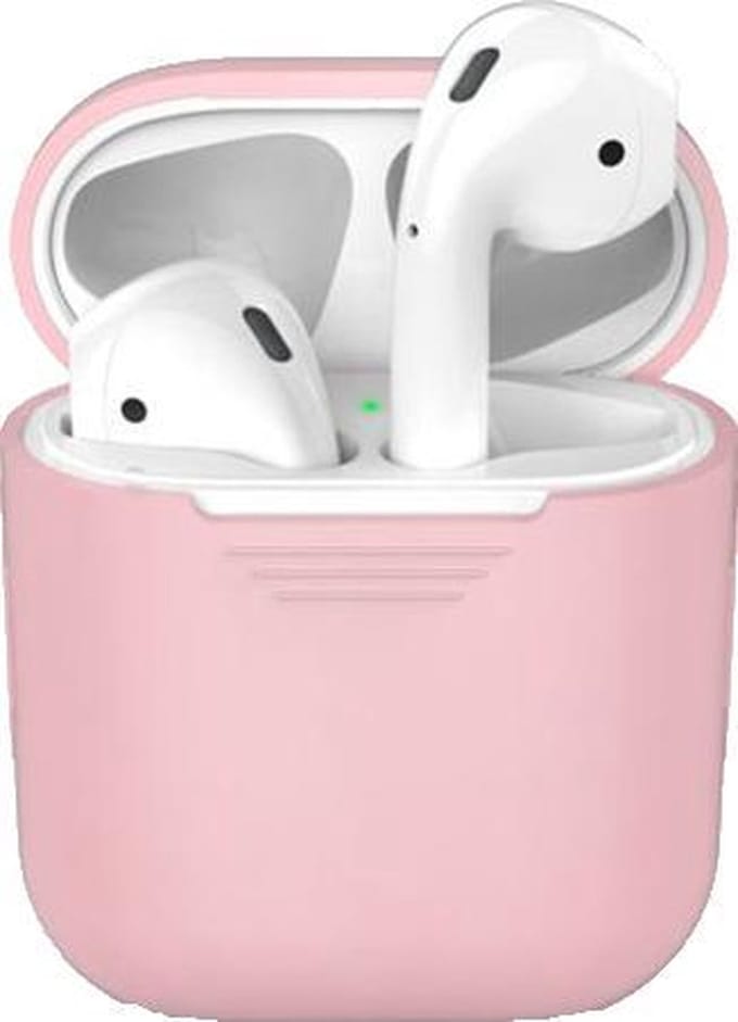 Siliconen case geschikt voor Apple Airpods – Roze