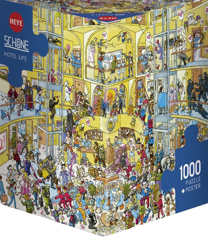 Heye Puzzel Hotel Life 1000 3hkg.