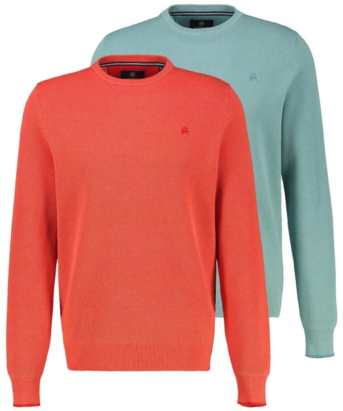 LERROS Heren trui 2 pack Basic
