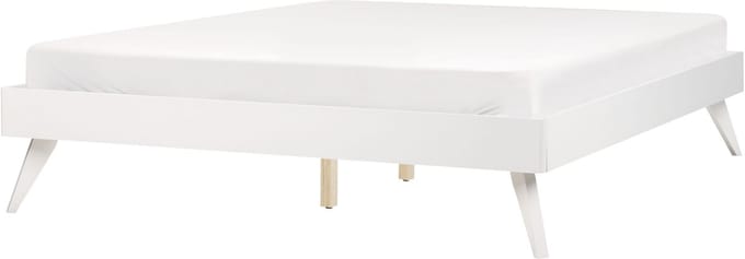 BERRIC - Tweepersoonsbed - Wit - 160 x 200 cm - MDF