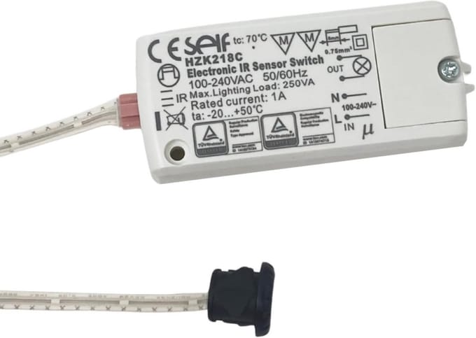 Elektronisch Relais - Sensor Module - Industriële Automatisering - 230 Volt Werking - Compact Formaat - Grijs