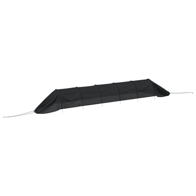 vidaXL - Kweektunnel - 300x50x48,5 - cm - staal - en - polyetheen - zwart